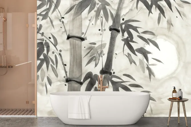 Fototapeta: Bambus gałązki botaniczny wzór