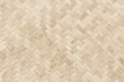 Fototapeta: Bambusowa tkana beżowa mata