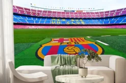 Fototapeta: Barcelona ​​hiszpania boisko i trybuny na stadionie camp nou