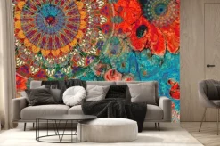 Fototapeta: Barwna mandala w stylu orientalnym