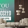 Fototapeta: Będzie sukces po prostu iść dalej. cytaty typografia tło