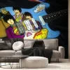 Fototapeta: Beatles yellow submarine tematem airbrushed na gitarę stratocaster