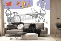 Fototapeta: Beatlesi w hamburgu kwadratowy obrazu