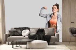 Fototapeta: Beautiful fitness girl posing