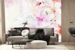 Fototapeta: Beautiful watercolor rose flower bouquet illustration