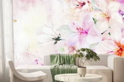 Fototapeta: Beautiful watercolor rose flower bouquet illustration