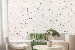 Fototapeta: Beżowa ściana z kamiennym wzorem