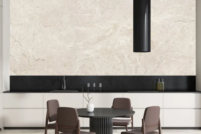 Fototapeta: Beżowa kamienna ściana