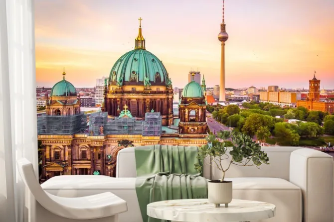 Fototapeta: Berlin o zachodzie słońca panorama