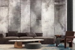 Fototapeta: Betonowa ściana z szarych bloków