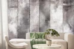 Fototapeta: Betonowa ściana z szarych bloków