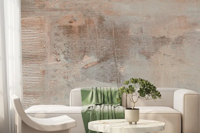 Fototapeta: Betonowa tekstura z przetarciami efekt surowy loft