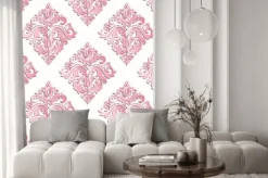 Fototapeta: Bezszwowych orientalne różowy ozdoba. elegancki orientalny wzór