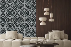 Fototapeta: Bezszwowych wzorca siatki. streszczenie szarym tłem. wektor regularne