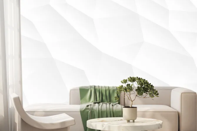 Fototapeta: Biała geometria w 3d