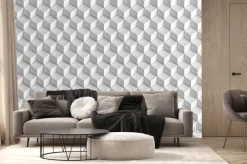 Fototapeta: Białe kwadraty 3d