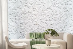 Fototapeta: Białe ornamenty efekt 3d