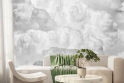 Fototapeta: Biało-szare chmury w stylu skandynawskim