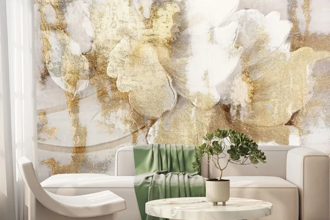 Fototapeta: Biały kwiat styl industrialny