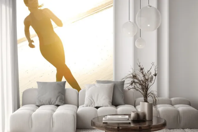 Fototapeta: Bieganie na plaży