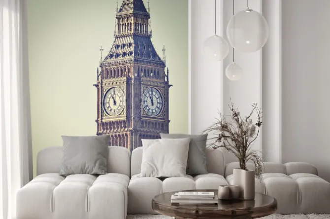 Fototapeta: Big ben w westminster w londynie, z instagram efekt filtra
