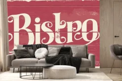 Fototapeta: Bistro rysowane ręcznie projektu kaligraficzne migowego