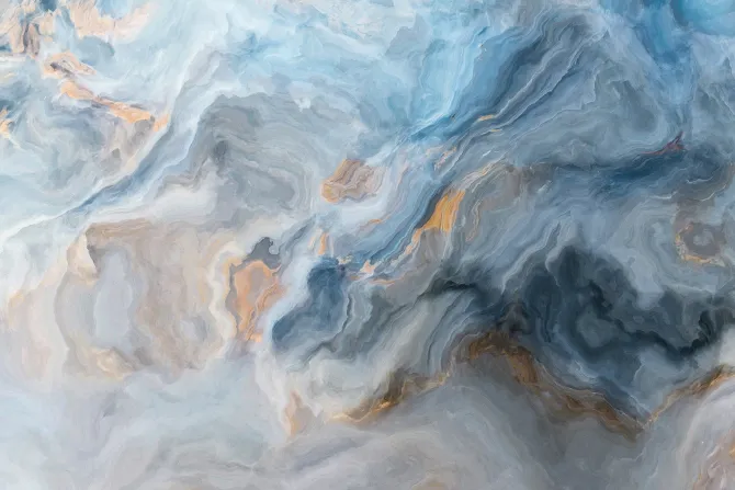 Fototapeta: Błękitno szary marmurowy wzór