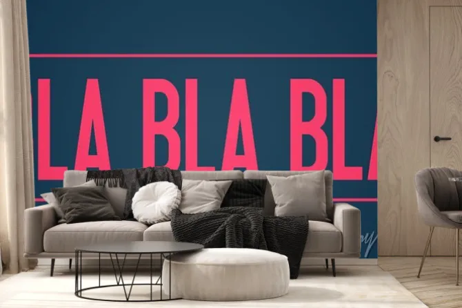 Fototapeta: Bla bla bla - keine ausreden