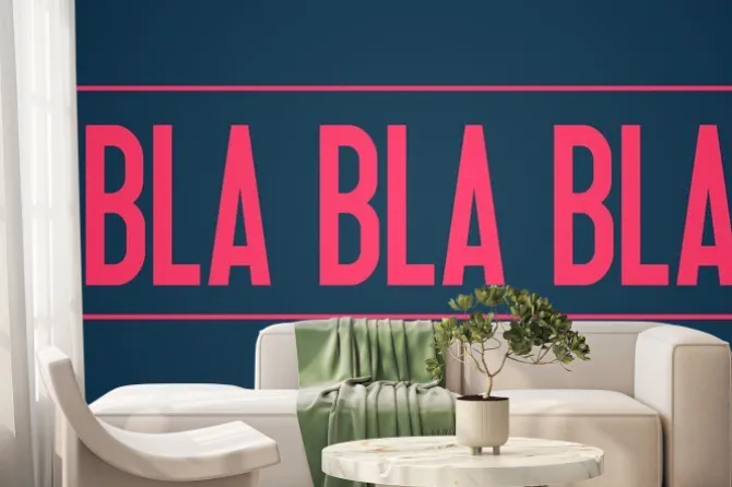 Fototapeta: Bla bla bla - keine ausreden