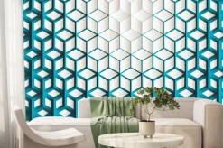 Fototapeta: Blue abstract background