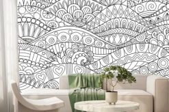 Fototapeta: Boho pattern for background, decorations,banner,coloring book,cards