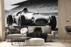 Fototapeta: Bolidy f1 w pełnym tempie na trasie toru