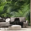 Fototapeta: Botaniczne tło z zielonych liści palmowych