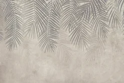 Fototapeta: Botaniczny wzór w szarości