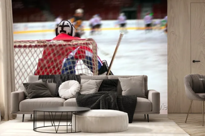 Fototapeta: Bramkarz hokejowy