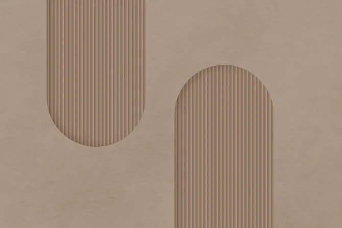 Fototapeta: Brązowe kształty łuki z paskami