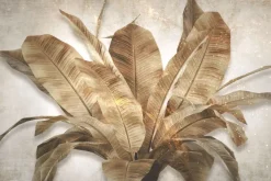 Fototapeta: Brązowe liście ze złotym pyłem