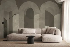 Fototapeta: Brązowe łuki z okręgami