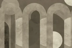 Fototapeta: Brązowe łuki z okręgami