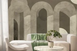 Fototapeta: Brązowe łuki z okręgami