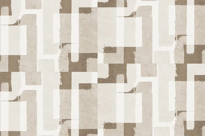 Fototapeta: Brązowo-beżowy wzór geometryczny