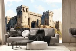 Fototapeta: Building architecture ancient castle.