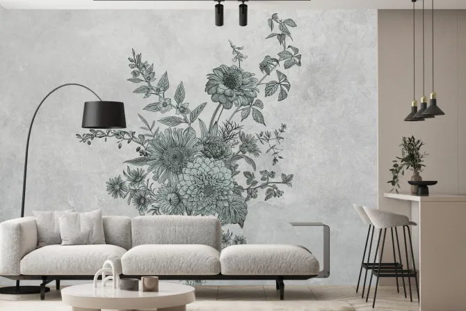 Fototapeta: Bukiet polnych dzikich kwiatów