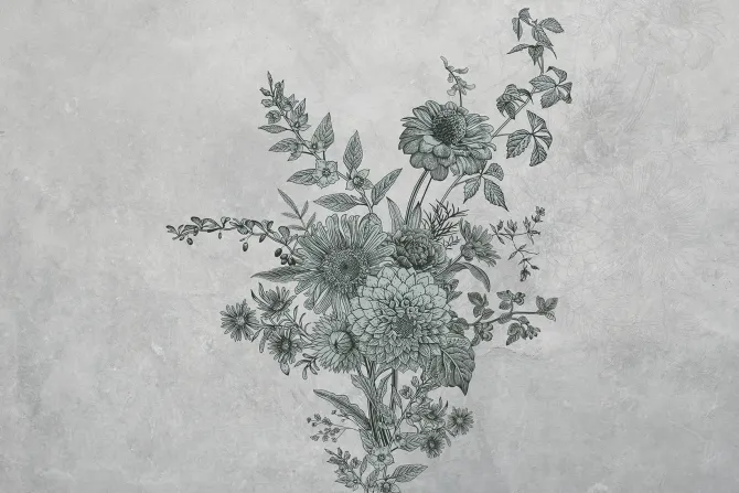 Fototapeta: Bukiet polnych dzikich kwiatów