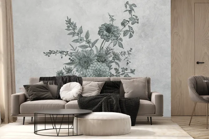 Fototapeta: Bukiet polnych dzikich kwiatów