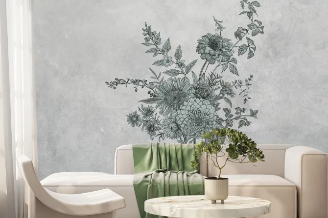 Fototapeta: Bukiet polnych dzikich kwiatów