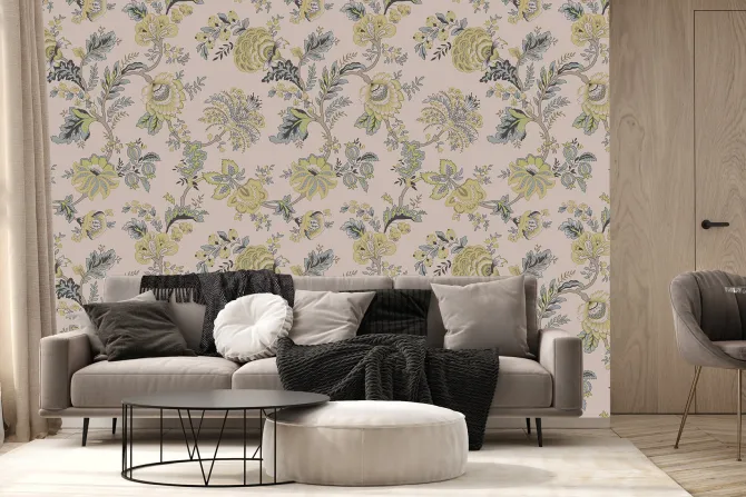 Fototapeta: Bukiet tropikalnych kwiatów wśród gęstej roślinności