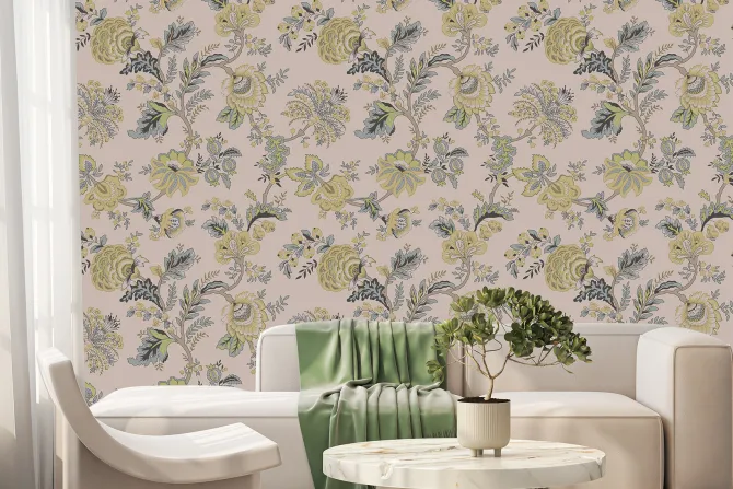 Fototapeta: Bukiet tropikalnych kwiatów wśród gęstej roślinności