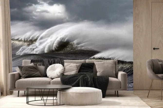 Fototapeta: Burzliwe fale