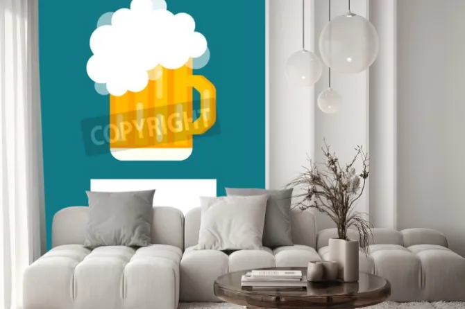 Fototapeta: Butelka piwa cena puste wektorowych. butelka piwa, piwo szkło